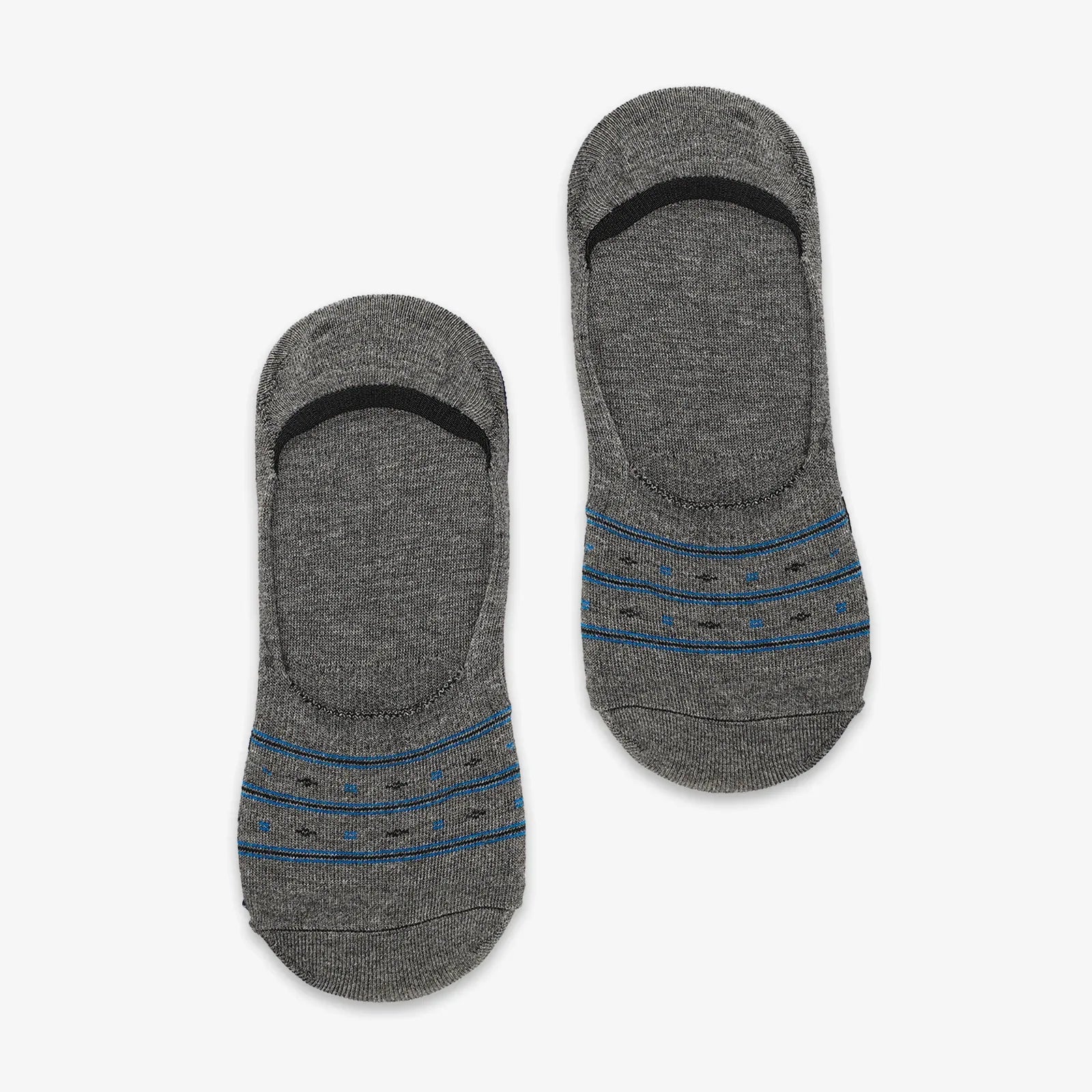 DUO STRIPES INVISBLE SOCKS - GREY - NAVZA