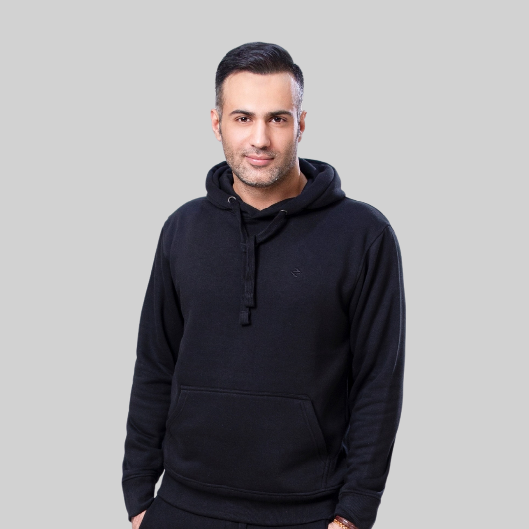 ML PULLOVER HOODIE – BLACK