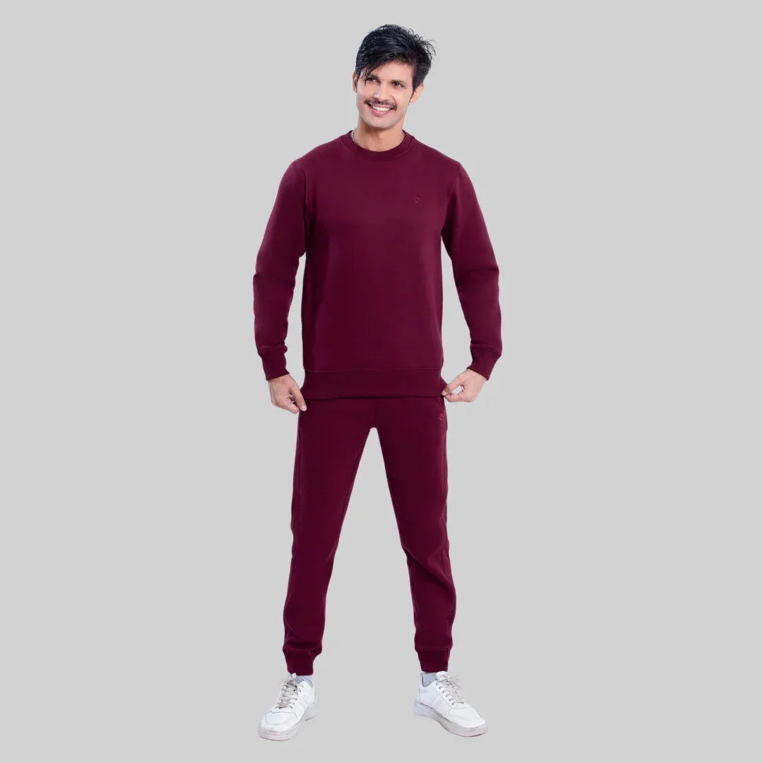 ML SWEATSHIRT TRACKER – BURGUNDY - NAVZA