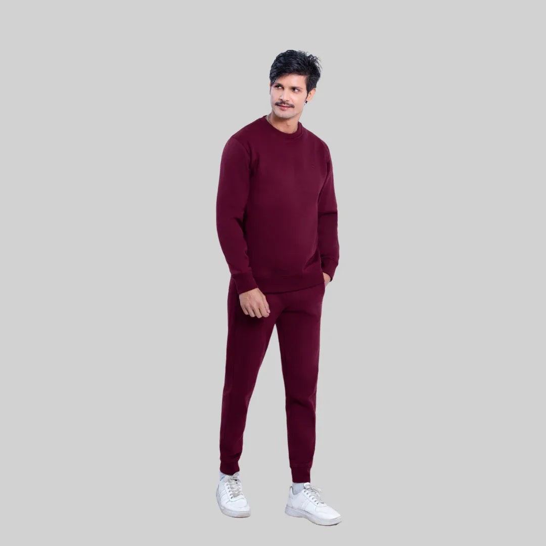 ML SWEATSHIRT TRACKER – BURGUNDY - NAVZA