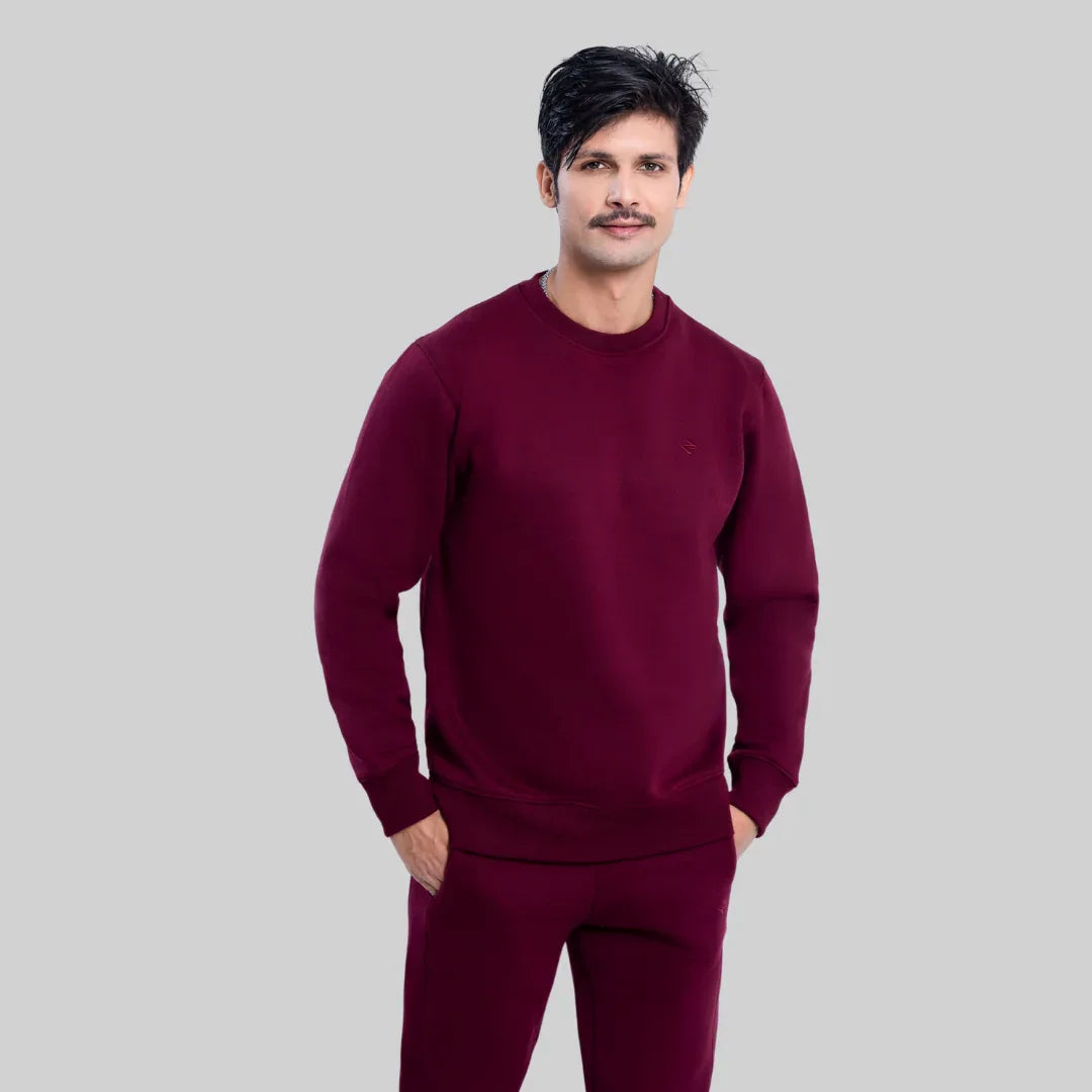 ML SWEATSHIRT TRACKER – BURGUNDY - NAVZA