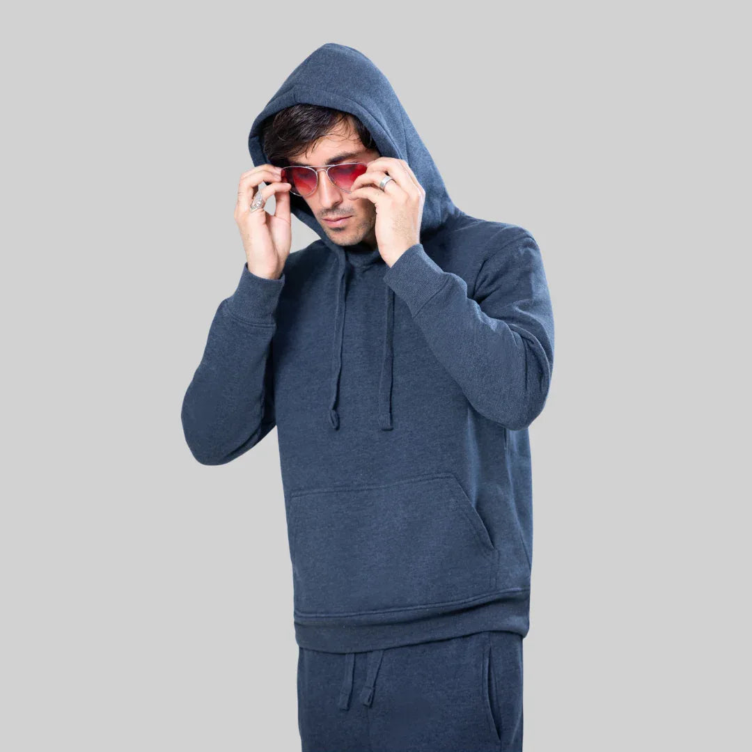 ML PULLOVER HOODIE TRACKER – DENIM - NAVZA