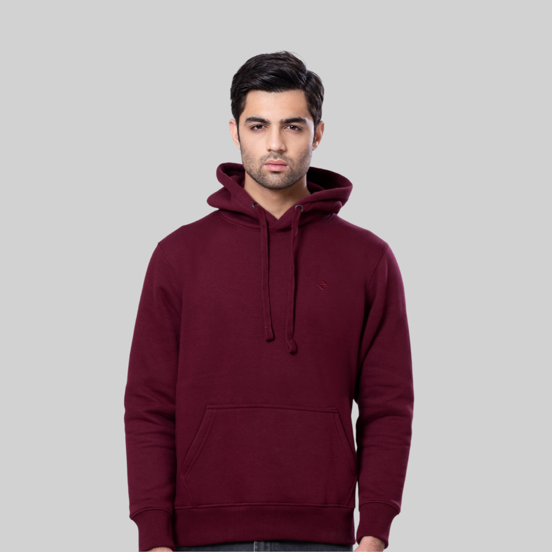 ML PULLOVER HOODIE – BURGUNDY