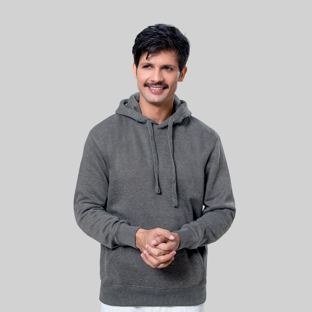ML PULLOVER HOODIE – CHARCOAL