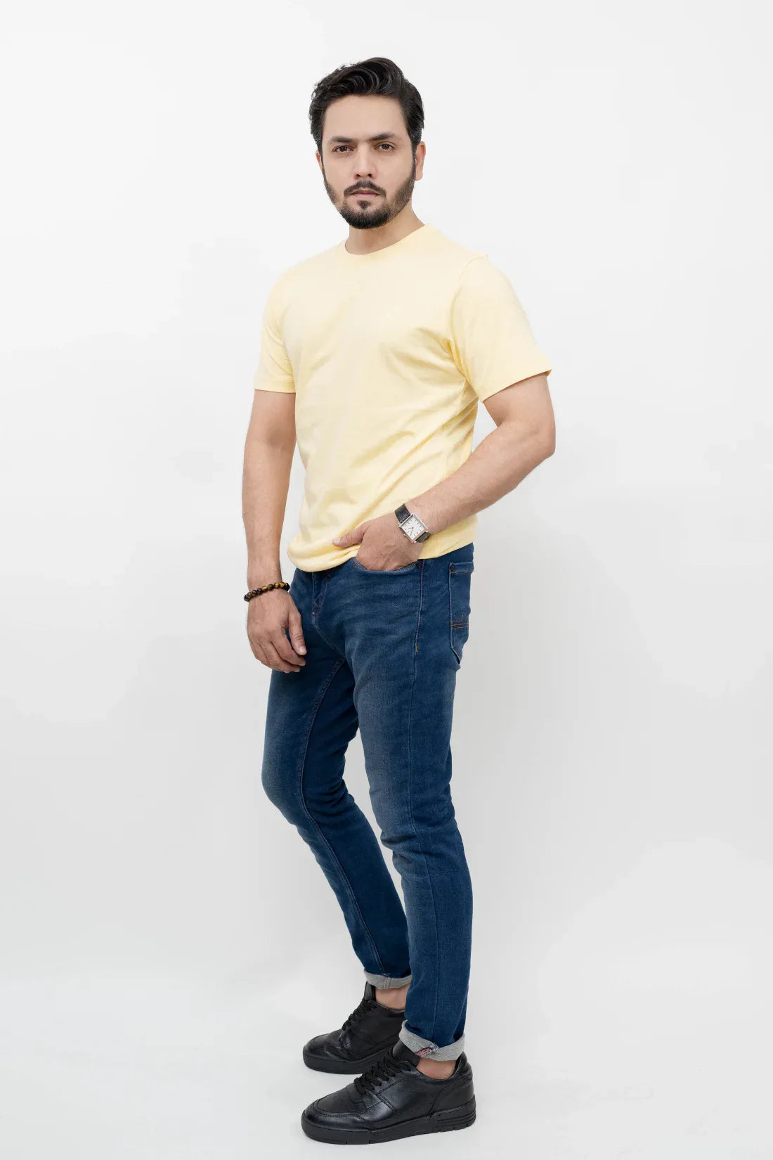 ML REGULAR FIT TEE – YELLOW - NAVZA
