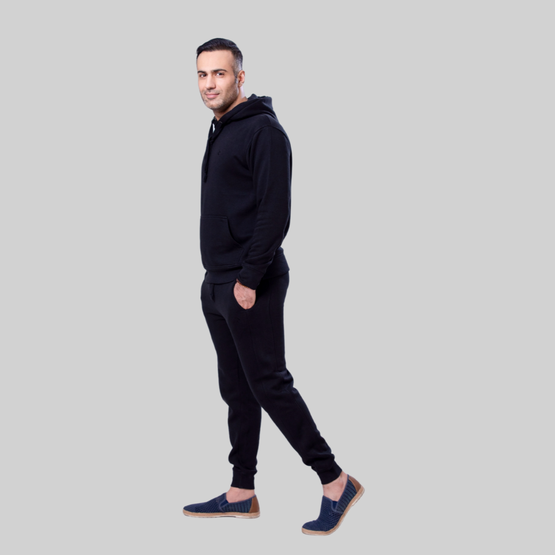 ML PULLOVER HOODIE TRACKER – BLACK