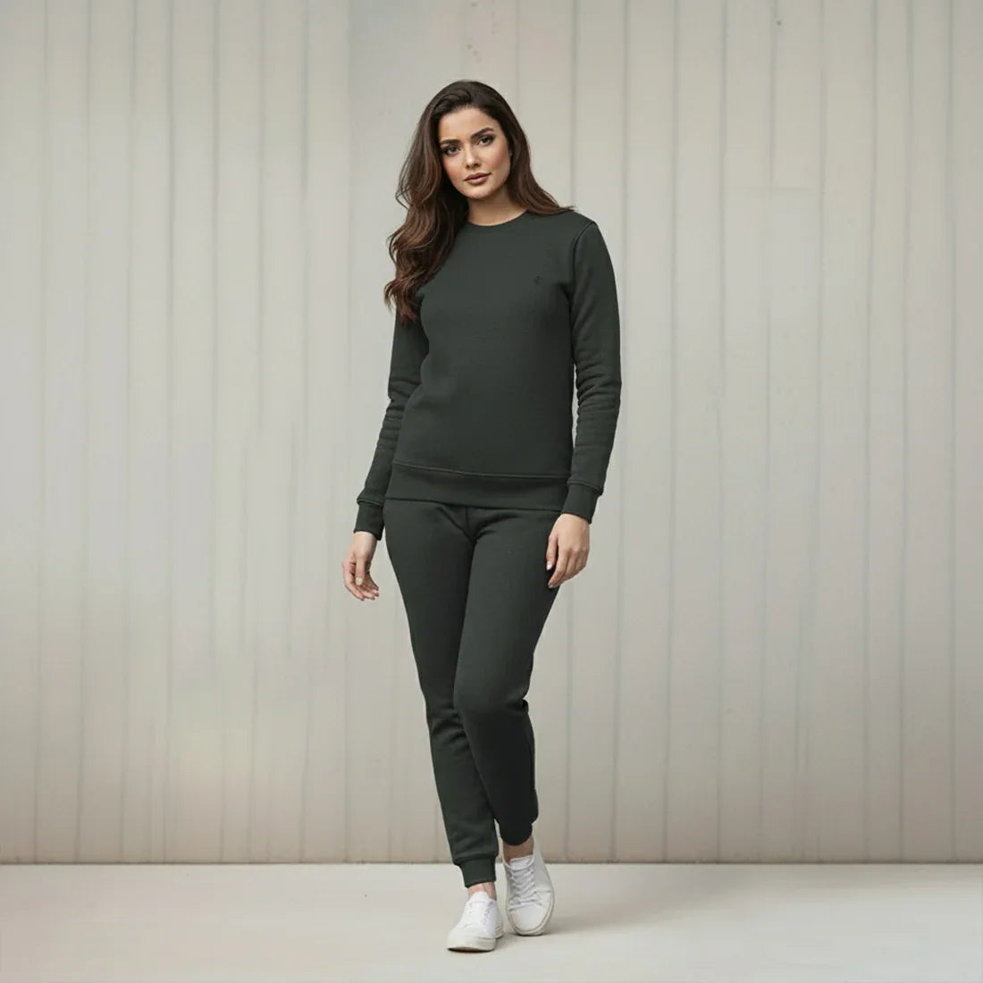 WOMEN ML SWEATSHIRT TRACKER – CHARCOAL - NAVZA