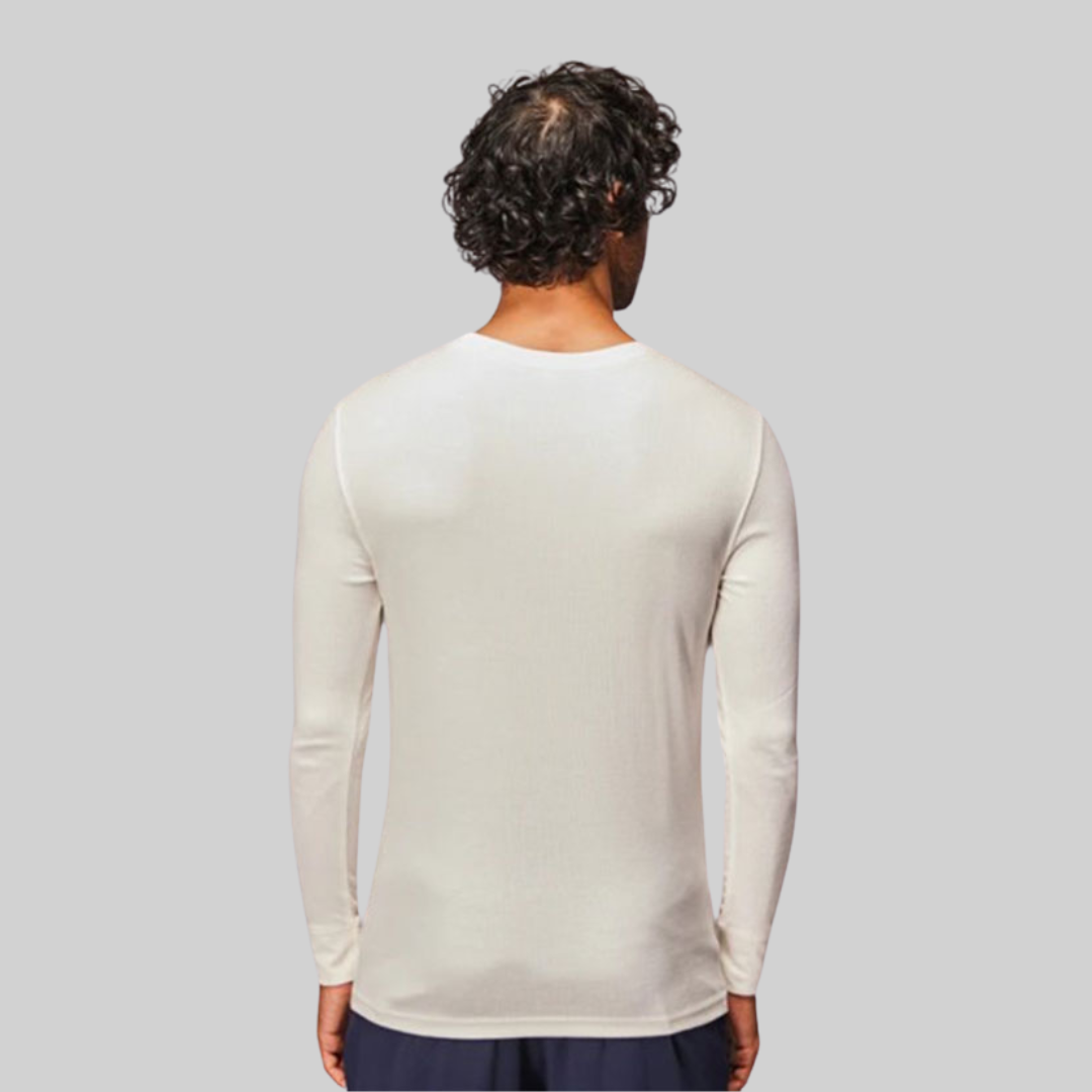 WHITE THERMAL FULL SLEEVES TOP