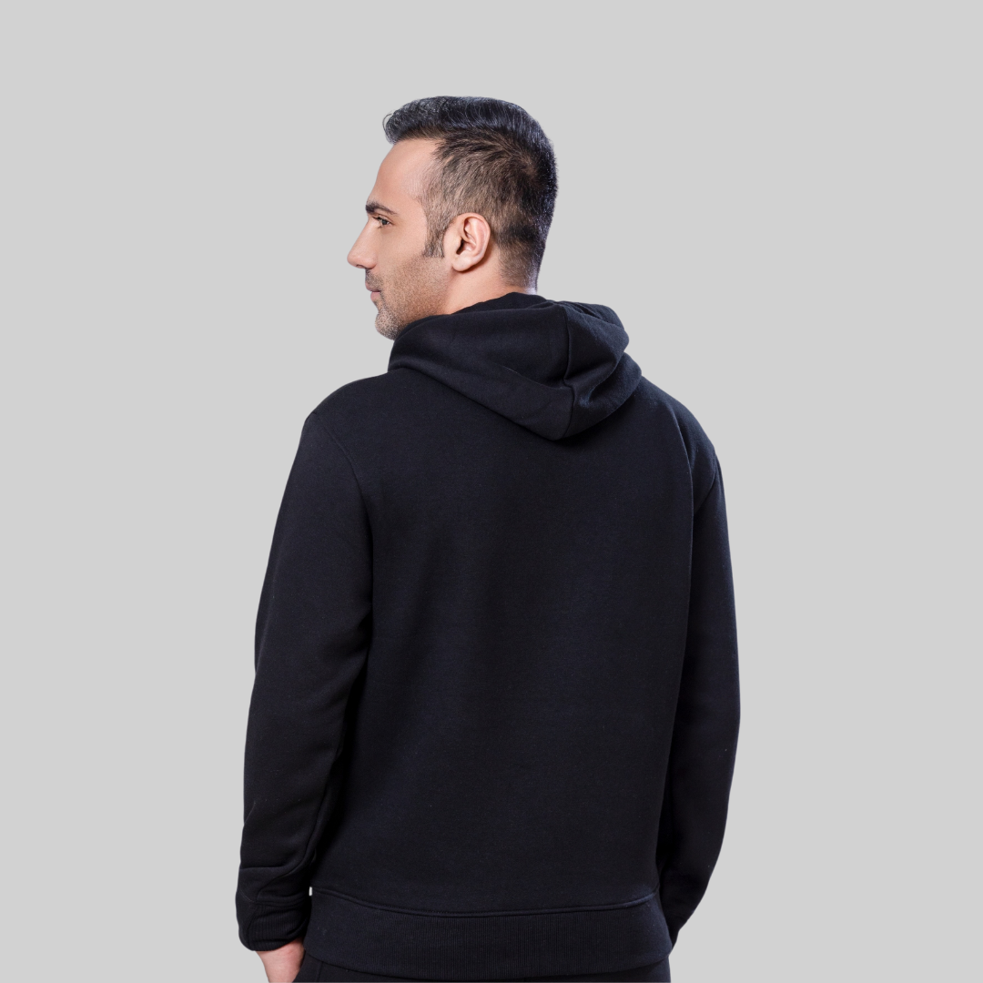 ML PULLOVER HOODIE – BLACK