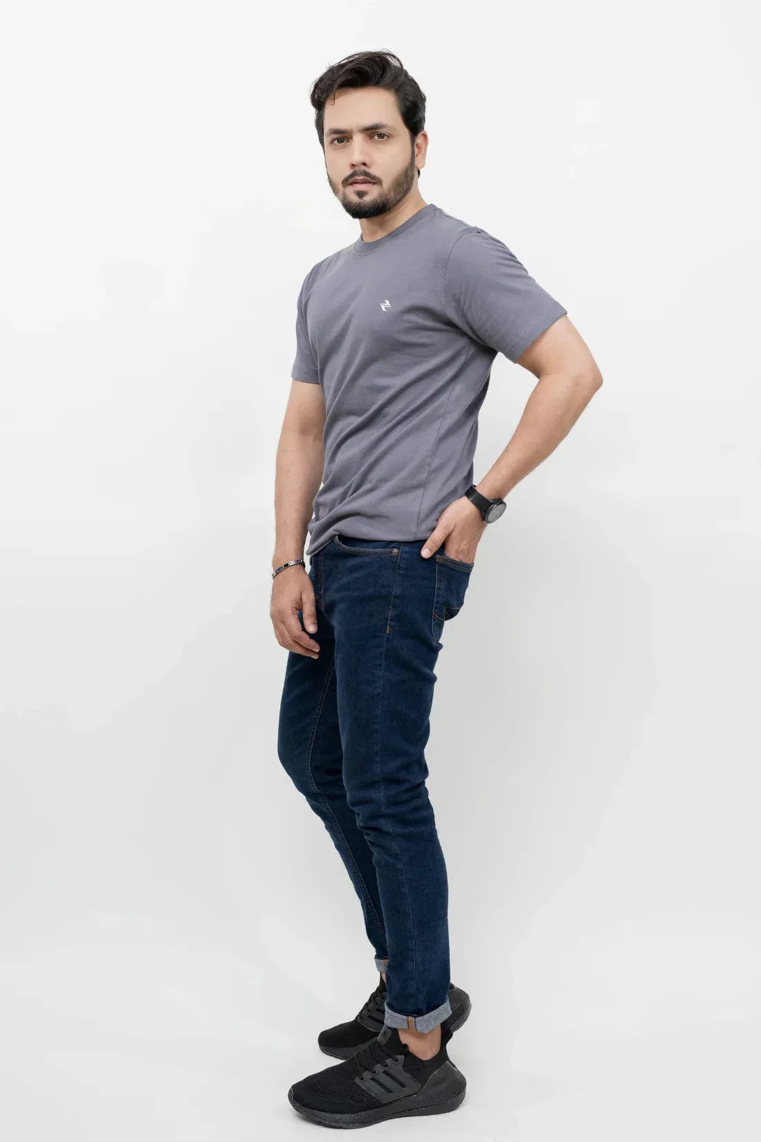 ML REGULAR FIT TEE – GREY - NAVZA