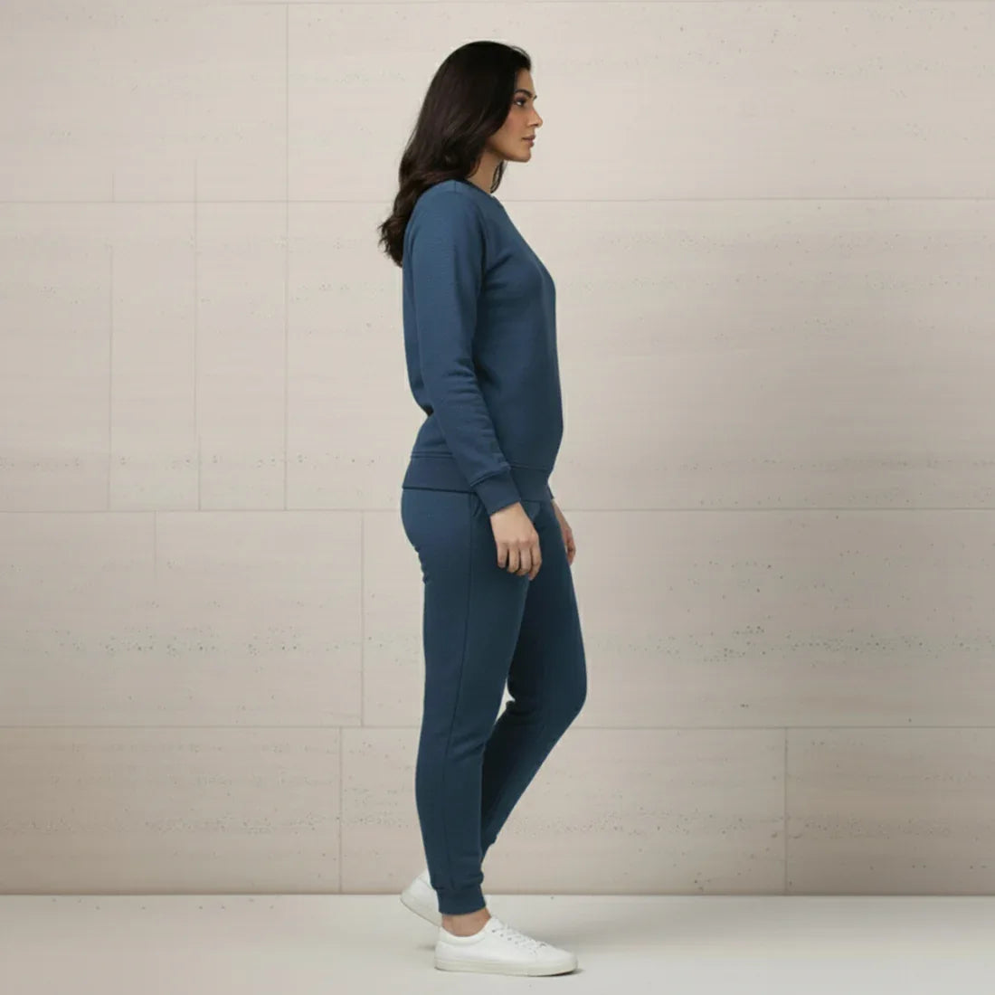 WOMEN ML SWEATSHIRT TRACKER – BLUE - NAVZA