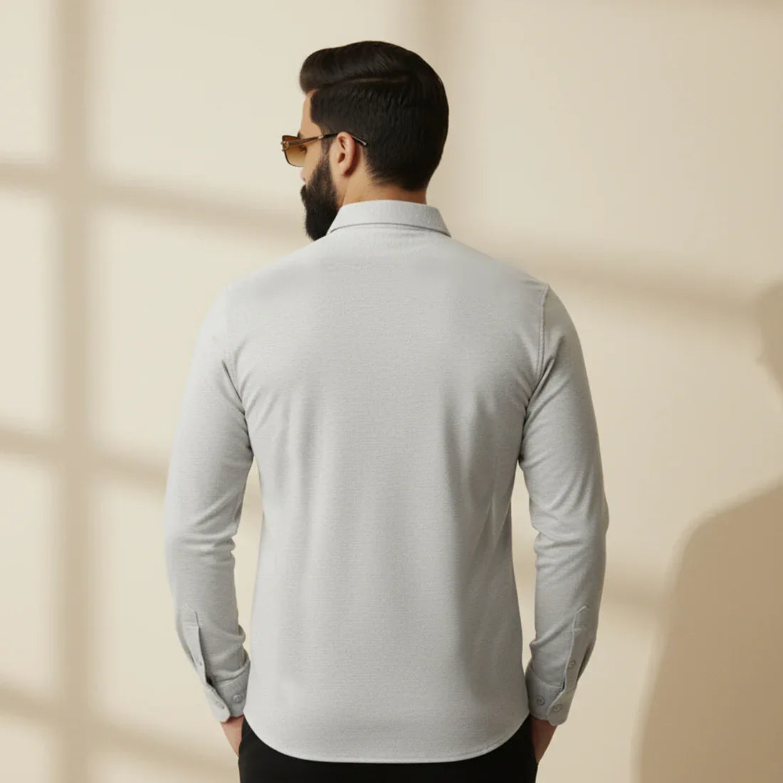 CL SMART SHIRT - LIGHT GREY - NAVZA