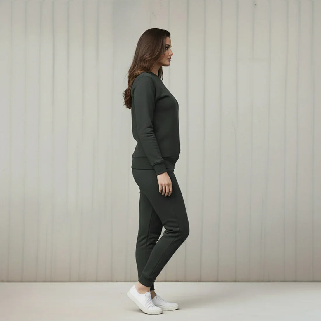 WOMEN ML SWEATSHIRT TRACKER – CHARCOAL - NAVZA