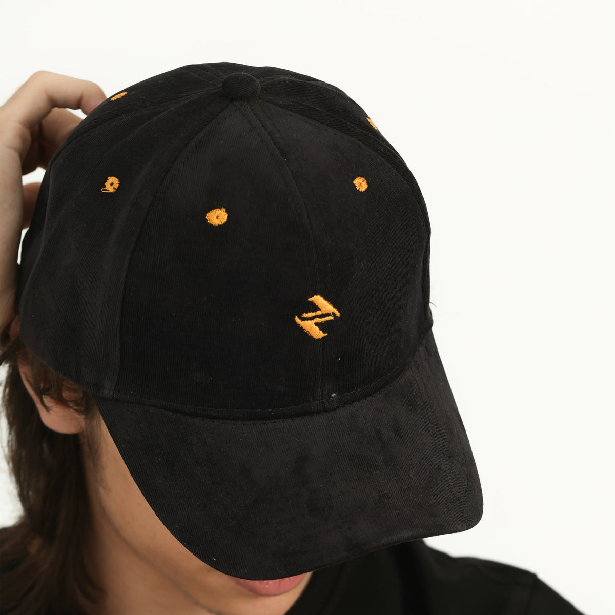 CORDUROY CAP | JET BLACK