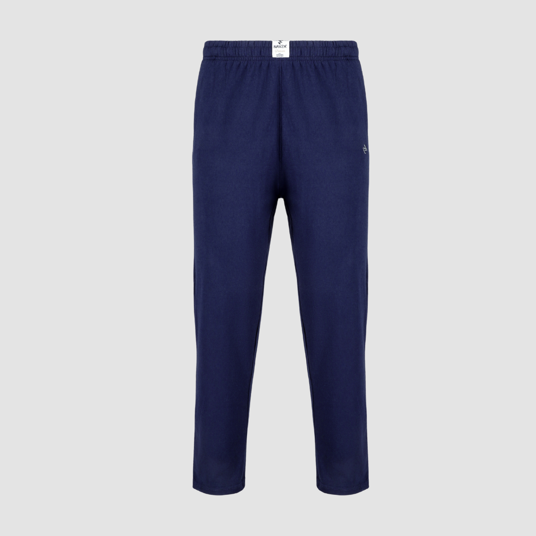 PACK OF BLACK UNDERTEE & NAVY JERSEY TROUSER