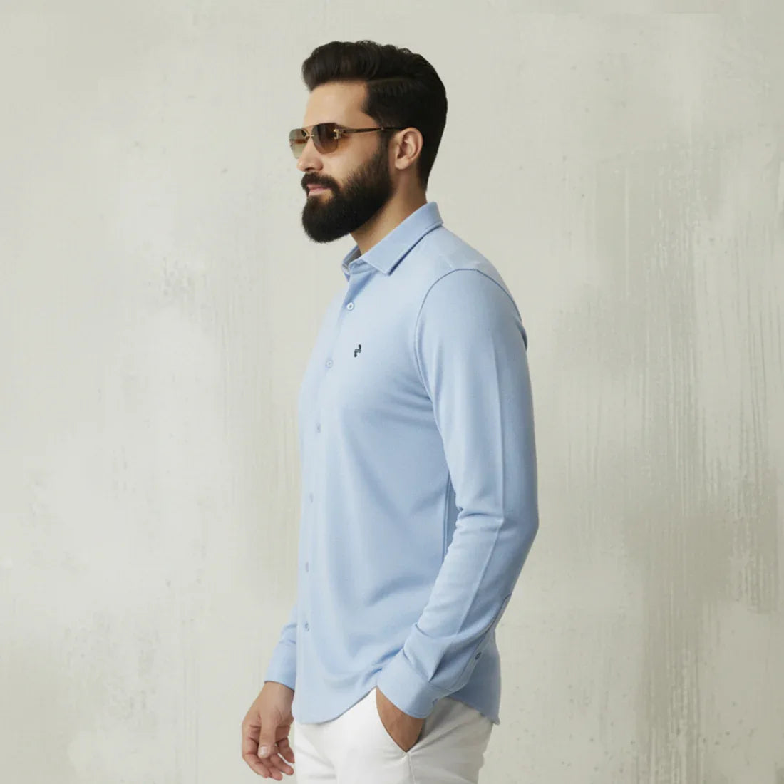 CL SMART SHIRT - SKY BLUE - NAVZA