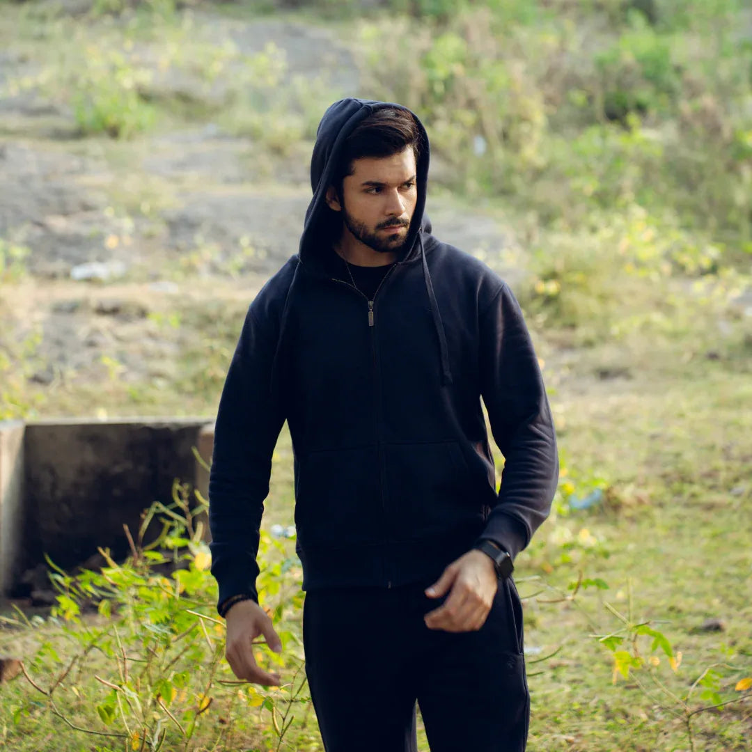 ML ZIPPER HOODIE - NAVY - NAVZA