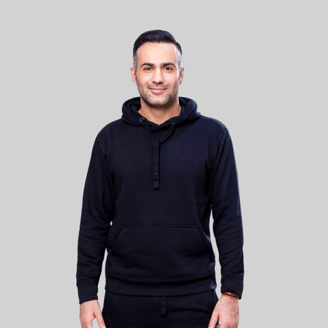 ML PULLOVER HOODIE – BLACK