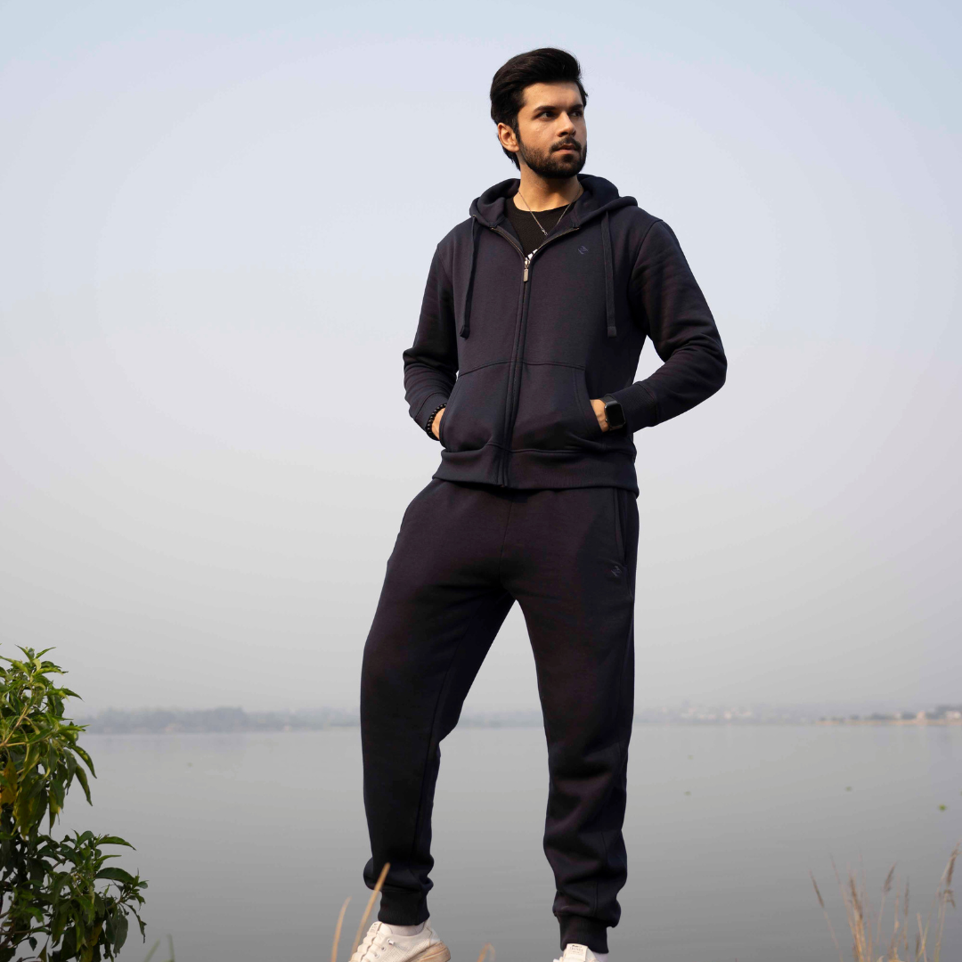 ML PULLOVER HOODIE TRACKER - NAVY