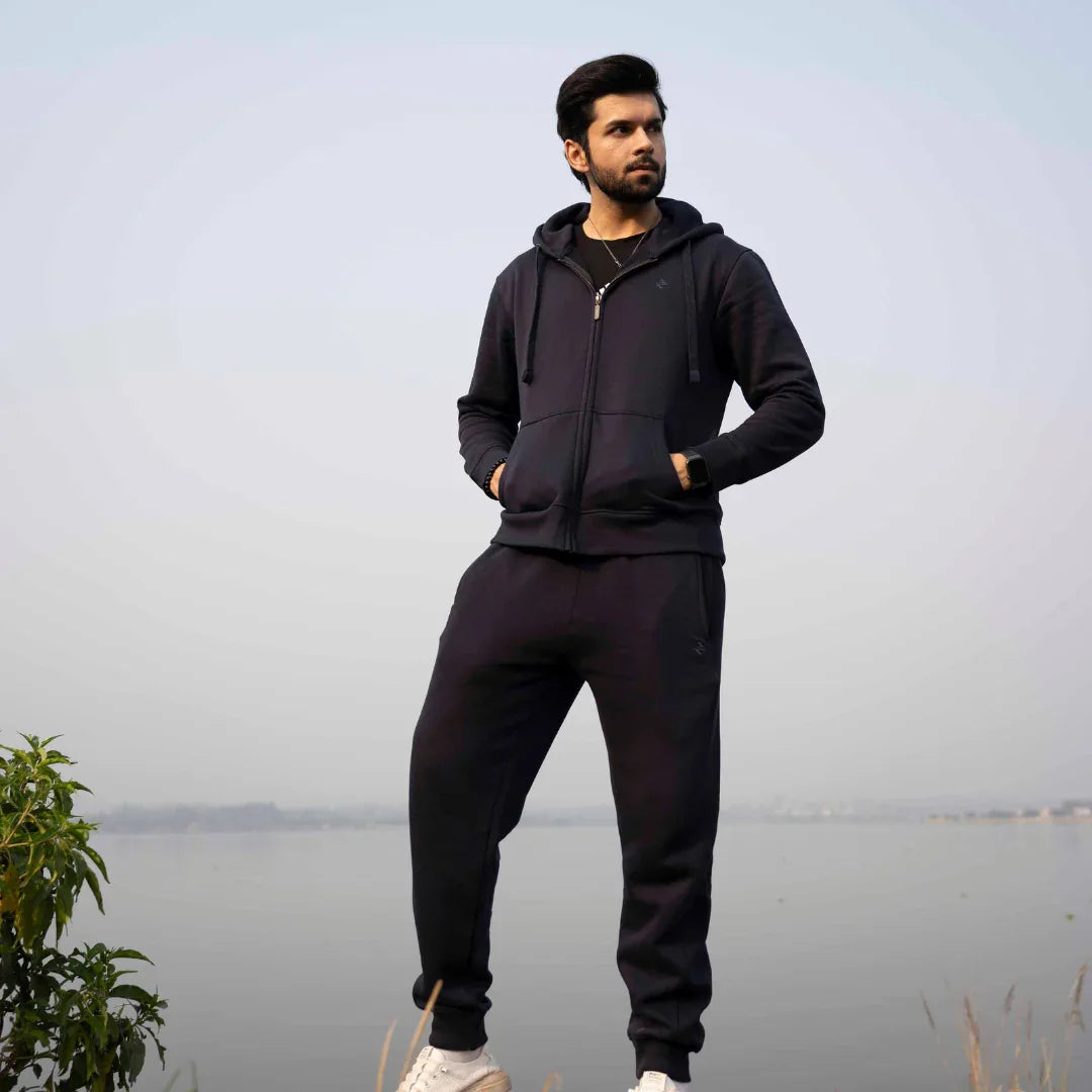 ML ZIPPER HOODIE TRACKER - NAVY - NAVZA