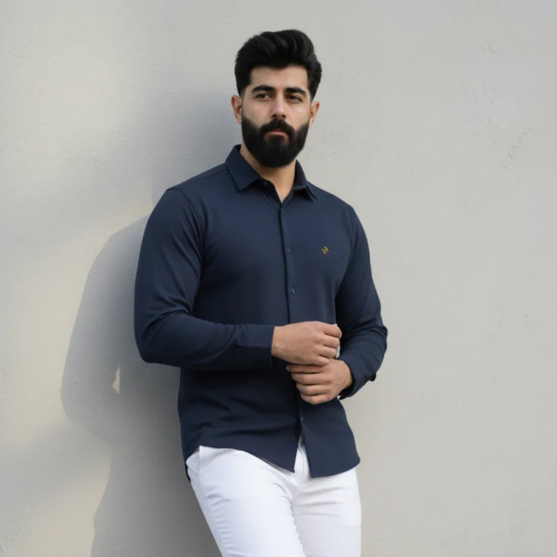 CL SMART SHIRT - NAVY - NAVZA