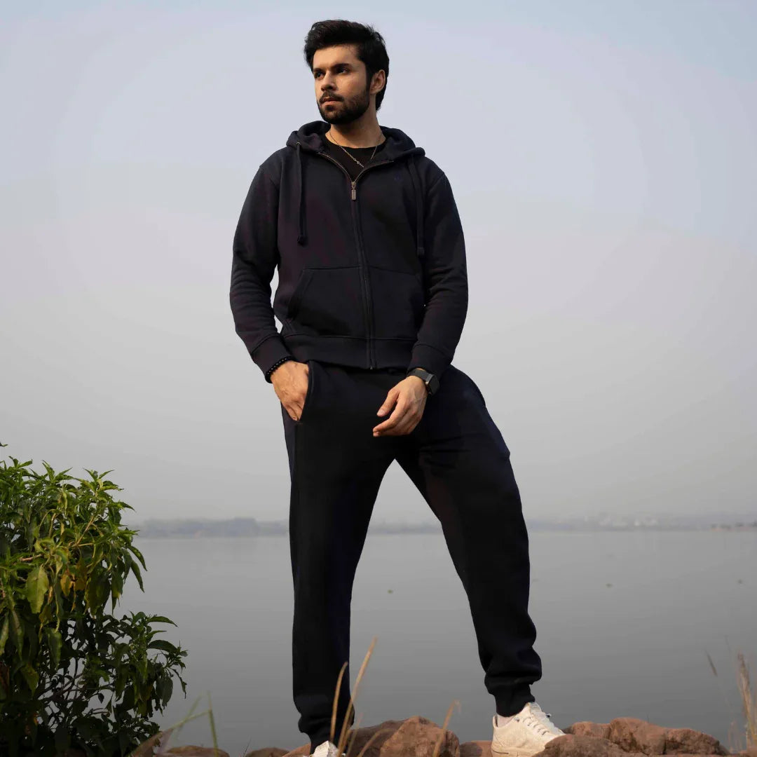 ML ZIPPER HOODIE TRACKER - NAVY - NAVZA