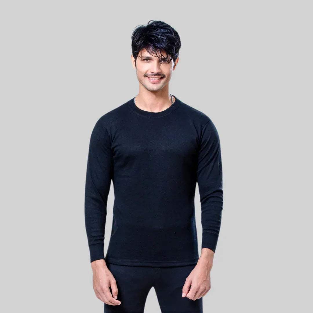 BLACK THERMAL FULL SLEEVES TOP - NAVZA