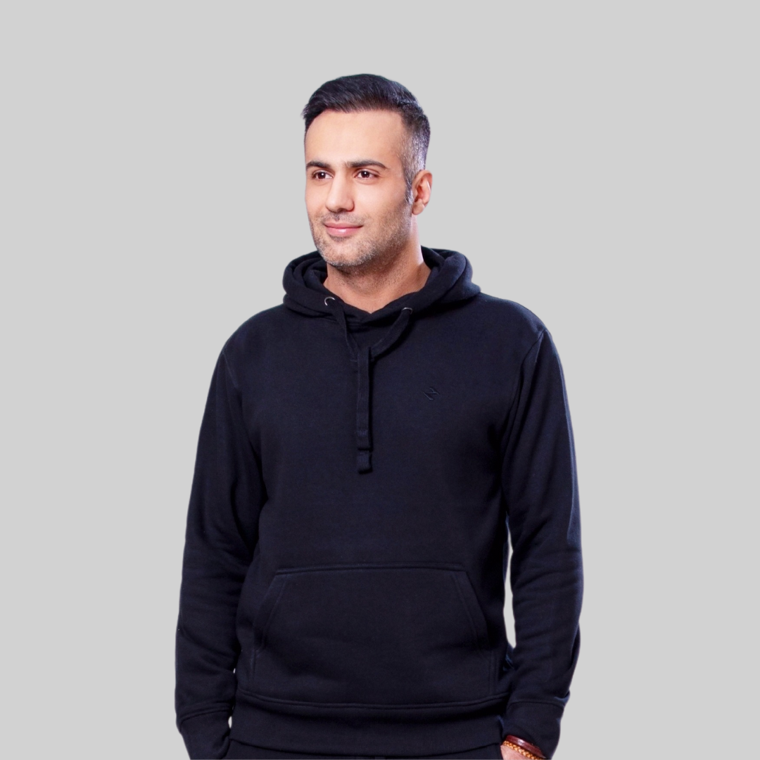 ML PULLOVER HOODIE – BLACK