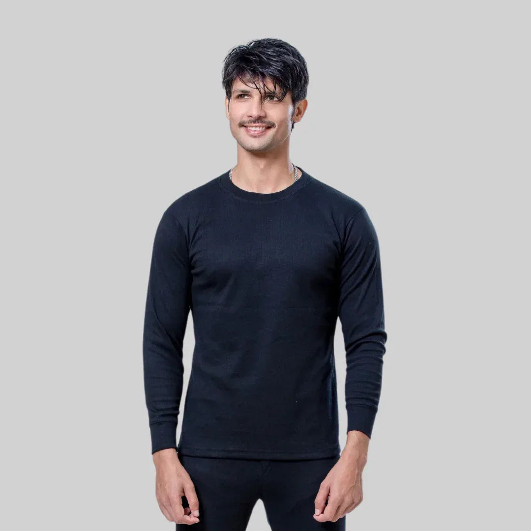 BLACK THERMAL FULL SLEEVES TOP - NAVZA