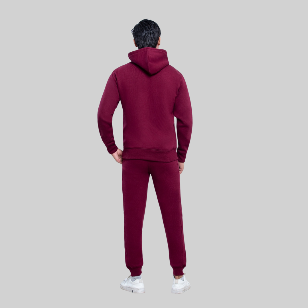 ML PULLOVER HOODIE TRACKER – BURGUNDY
