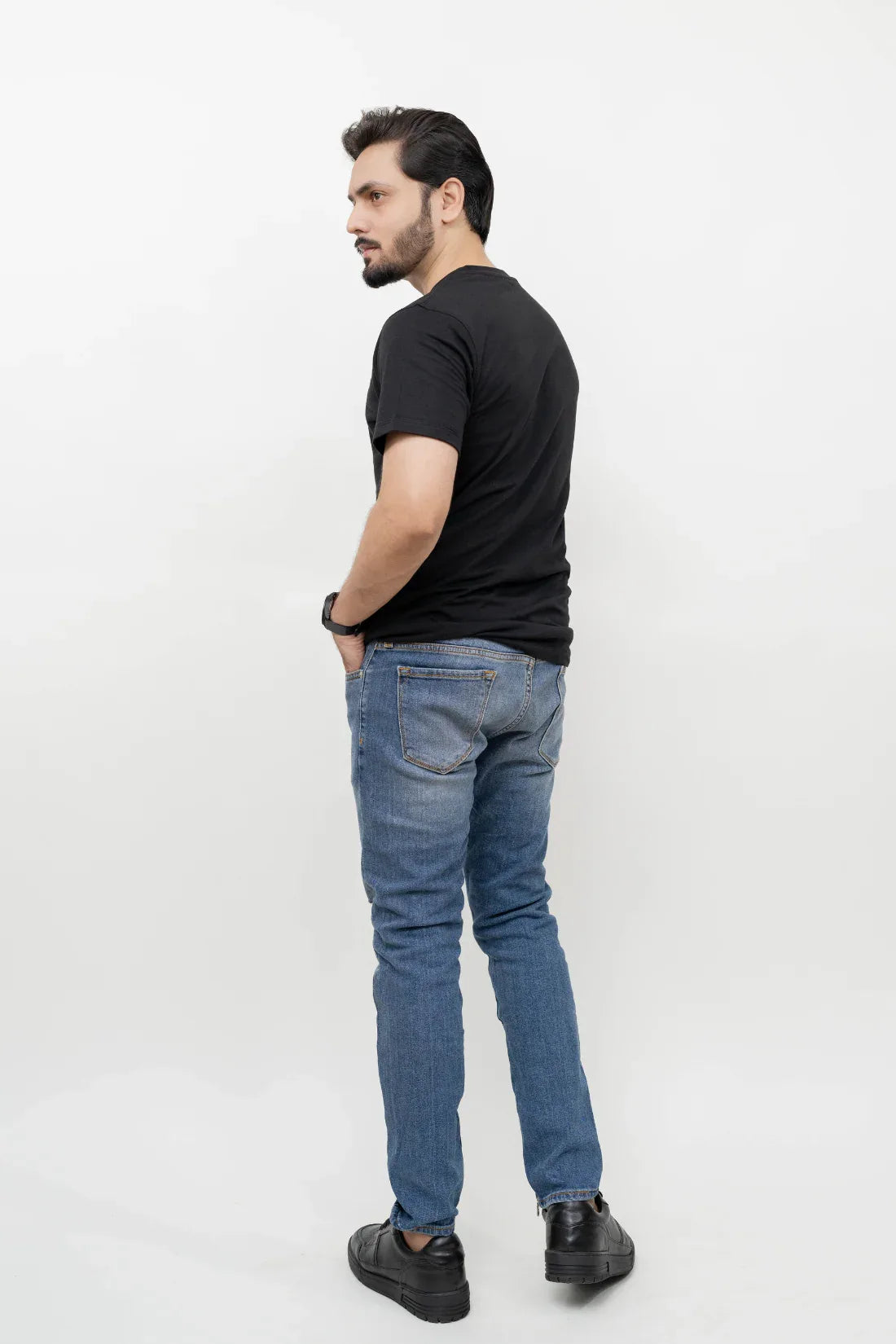 ML REGULAR FIT TEE – BLACK - NAVZA