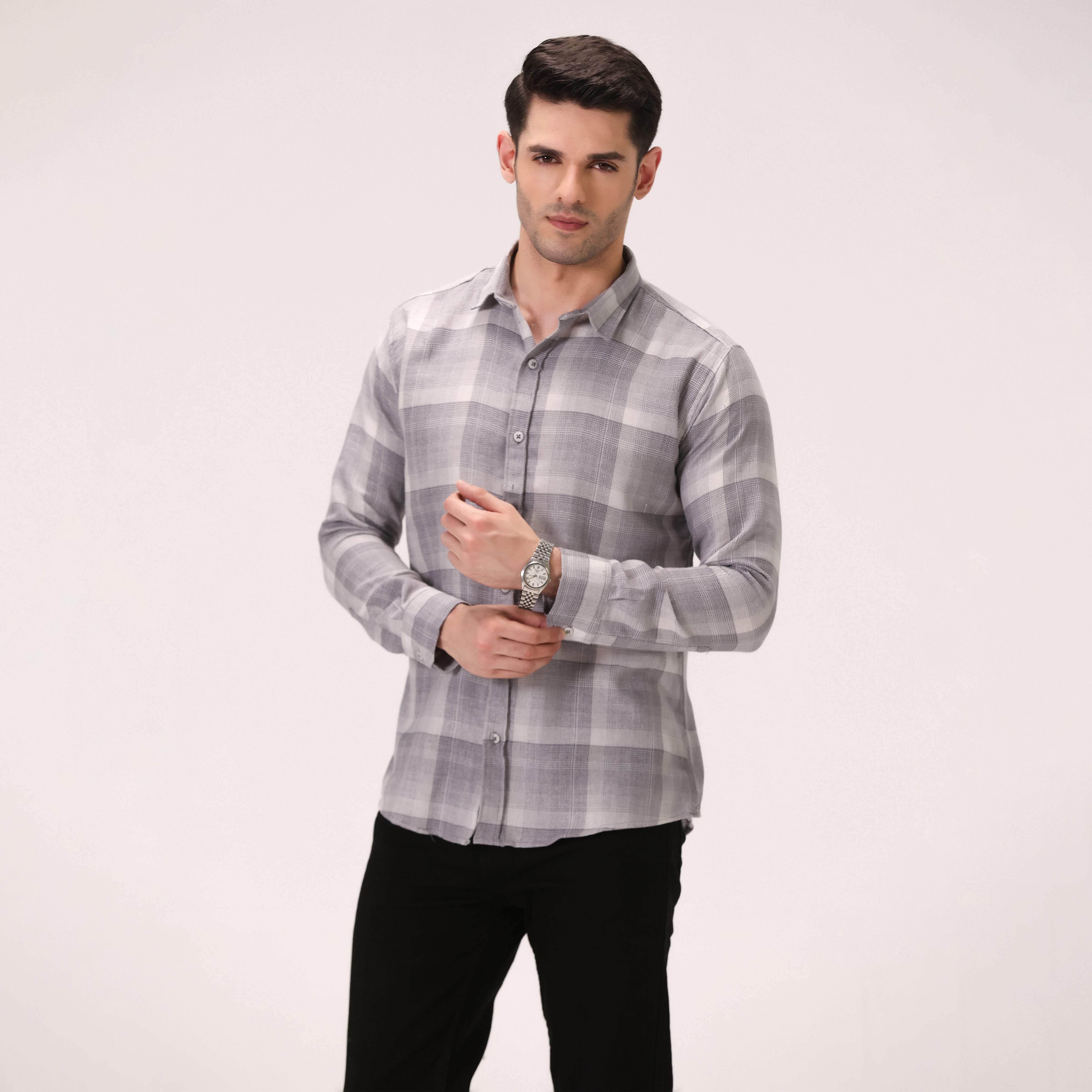 CHECK SHIRT – SKY BLUE
