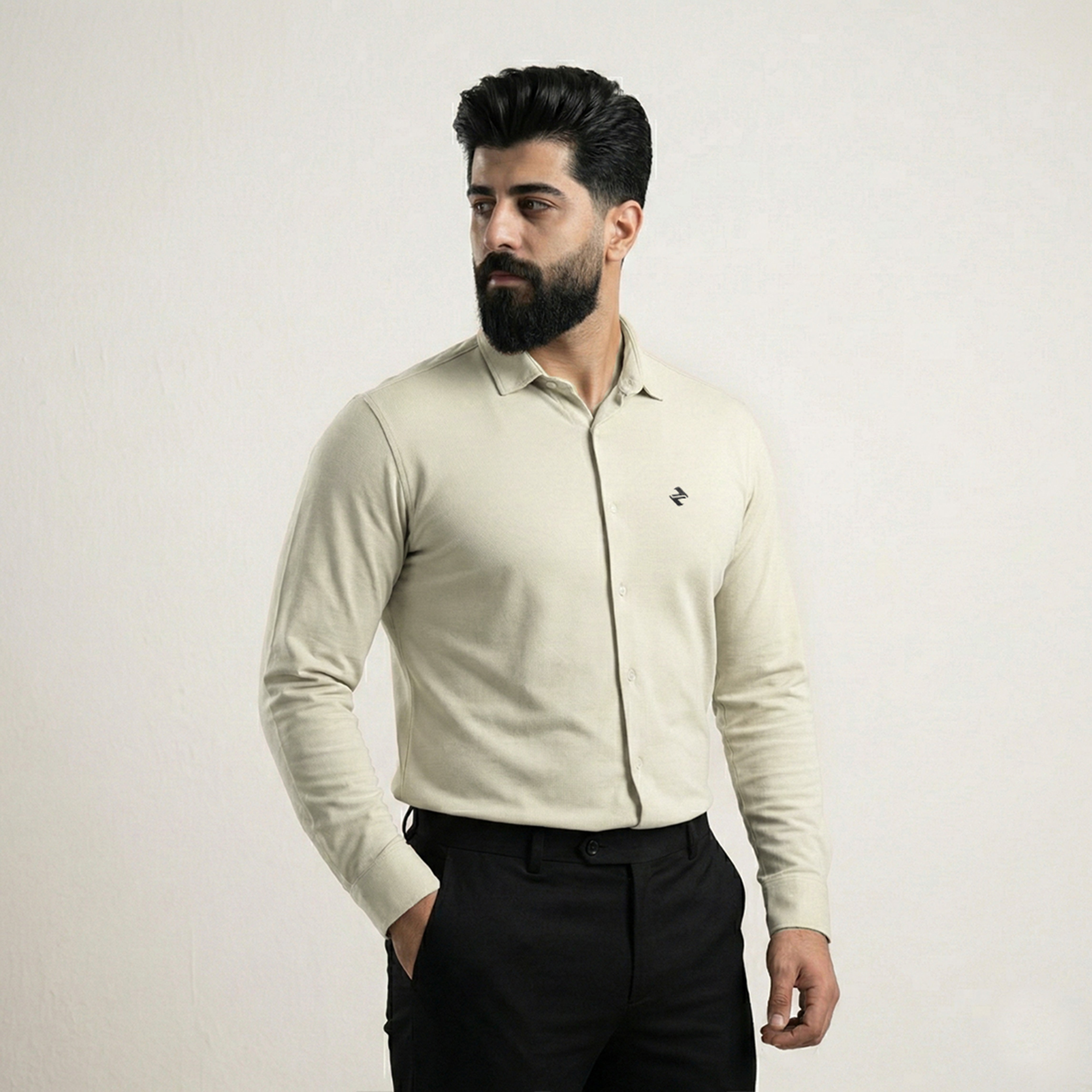 CL SMART SHIRT - BEIGE