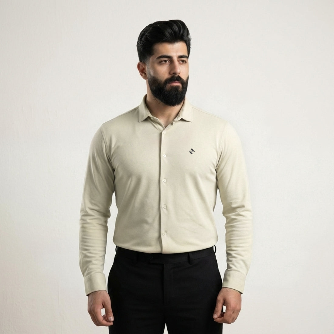 CL SMART SHIRT - BEIGE