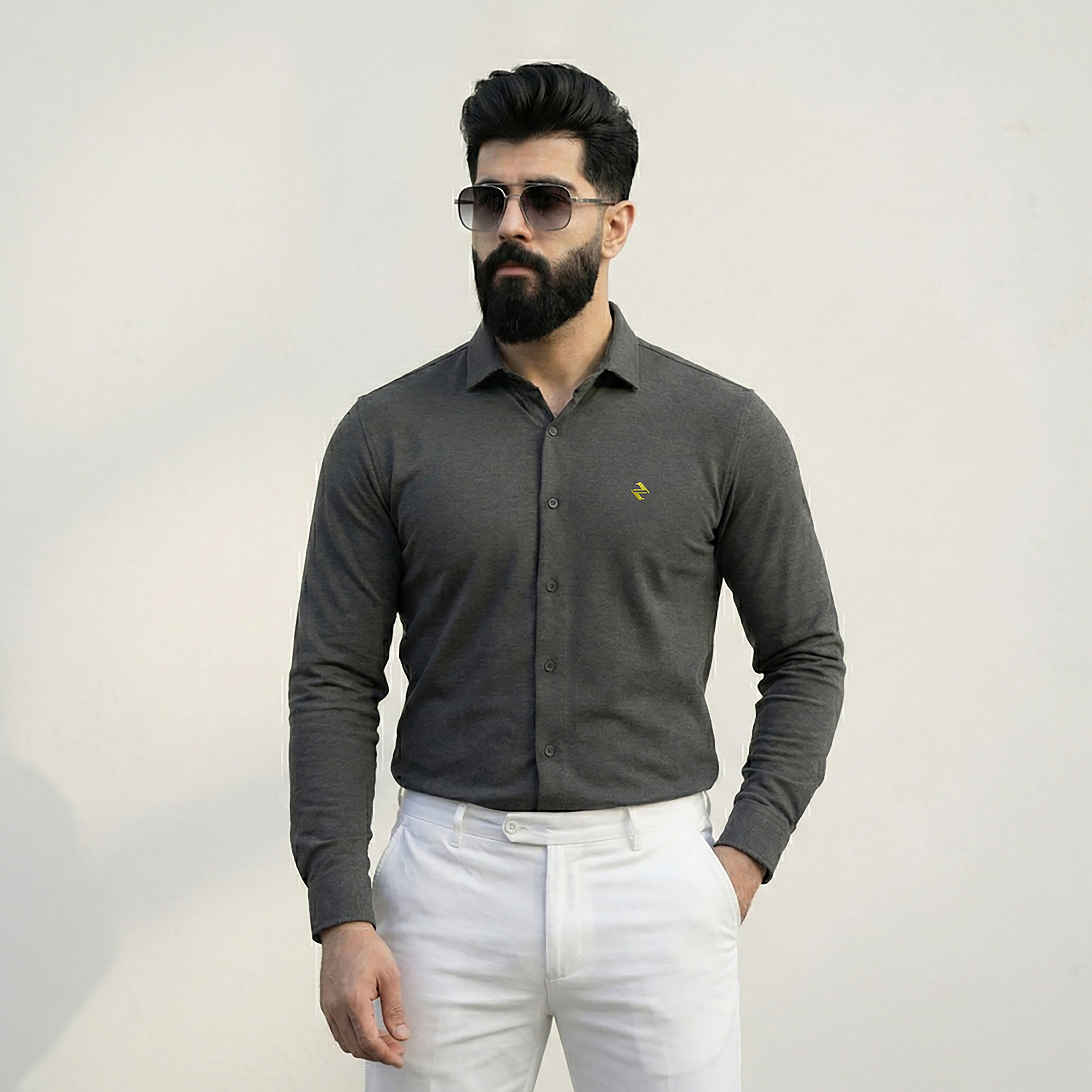 CL SMART SHIRT - CHARCOAL