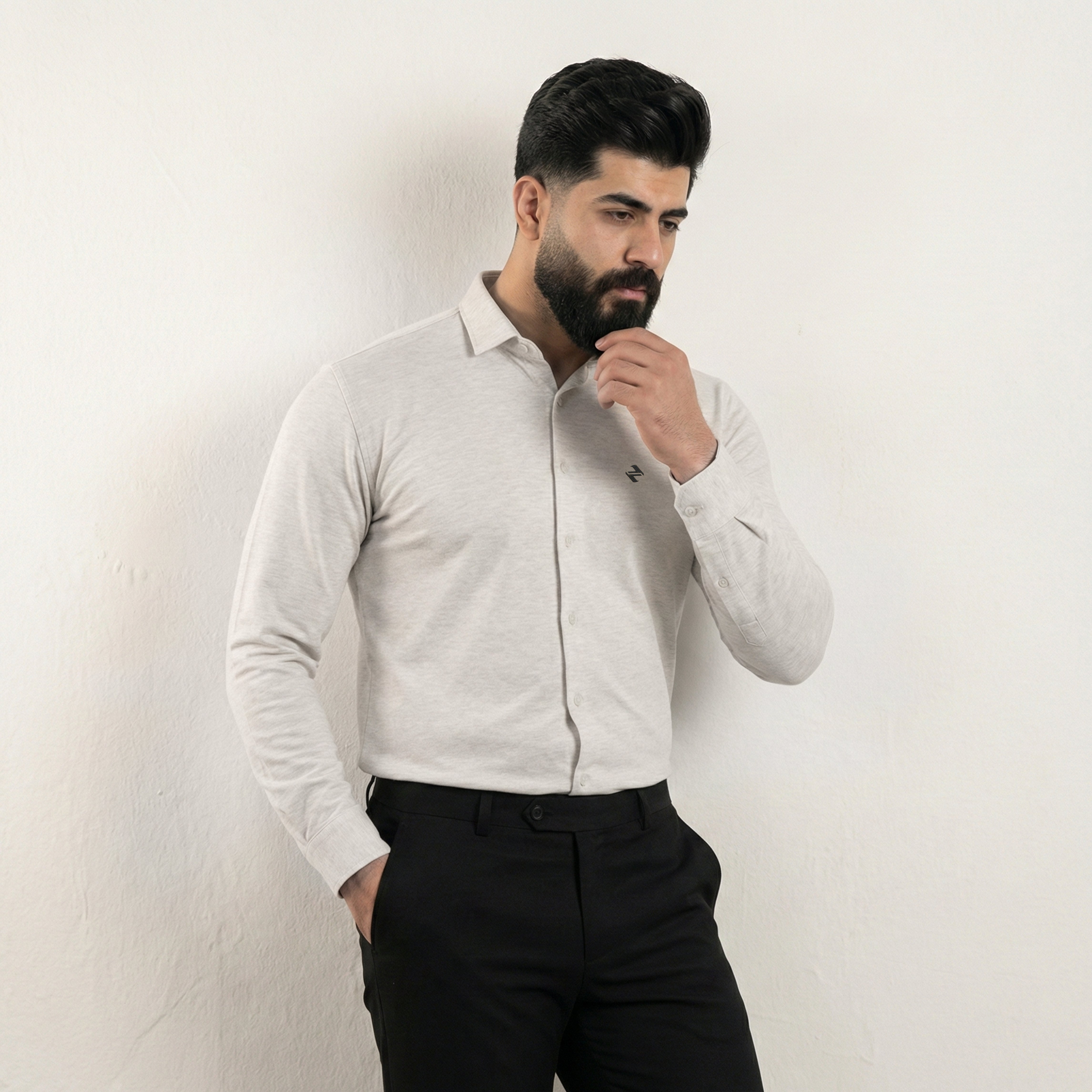 CL SMART SHIRT - LIGHT GREY