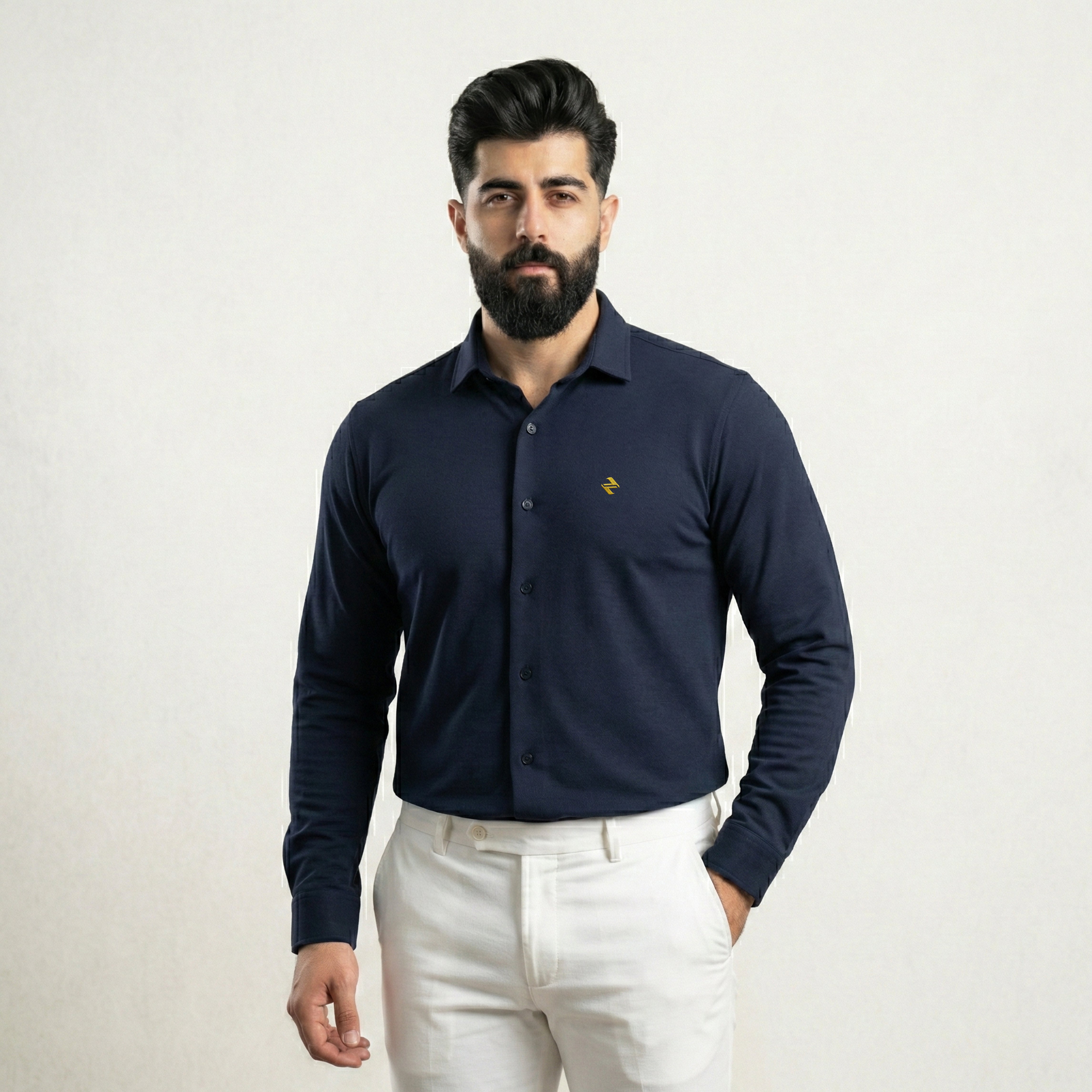 CL SMART SHIRT - NAVY