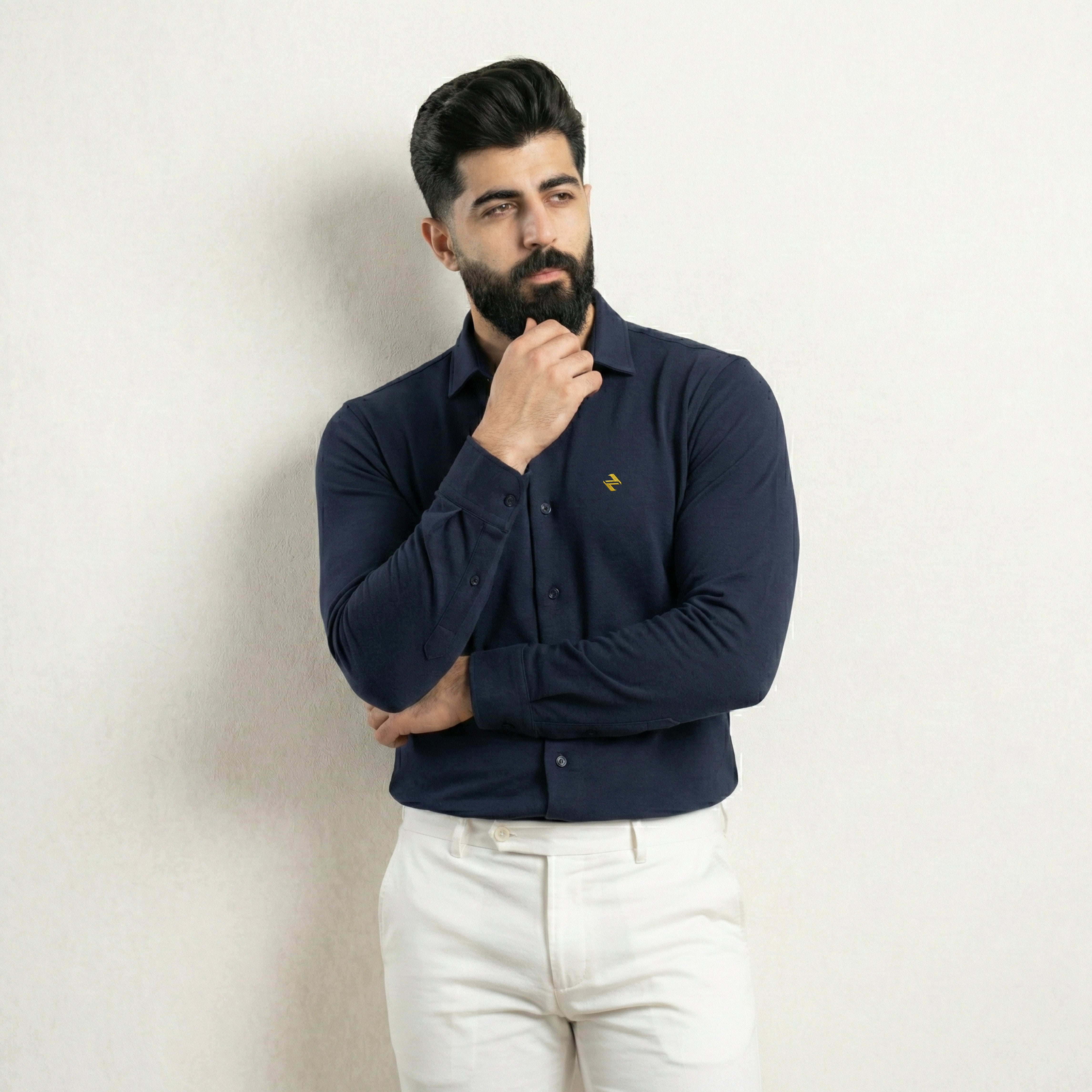 CL SMART SHIRT - NAVY