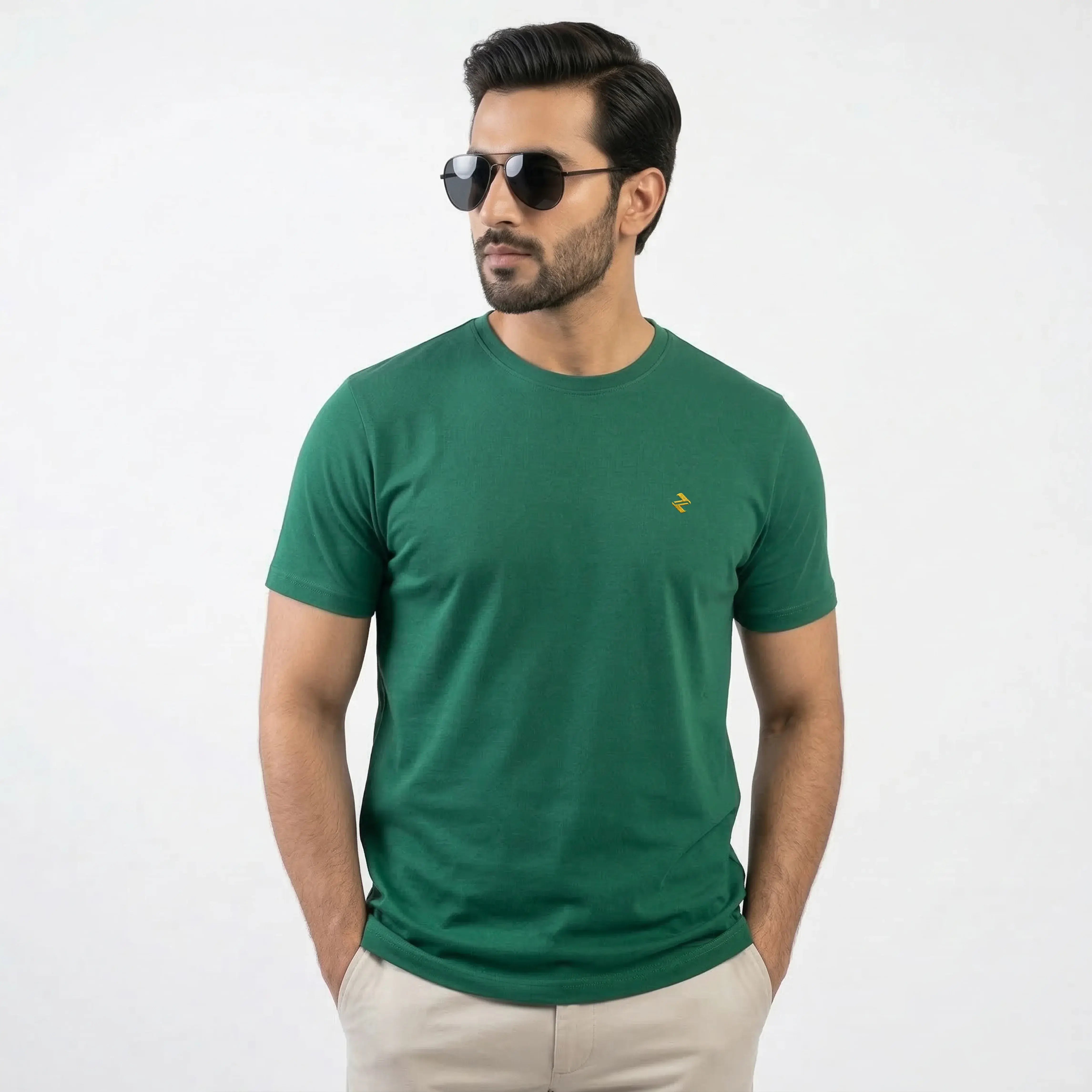 REGULAR T-SHIRT GREEN NAVZA