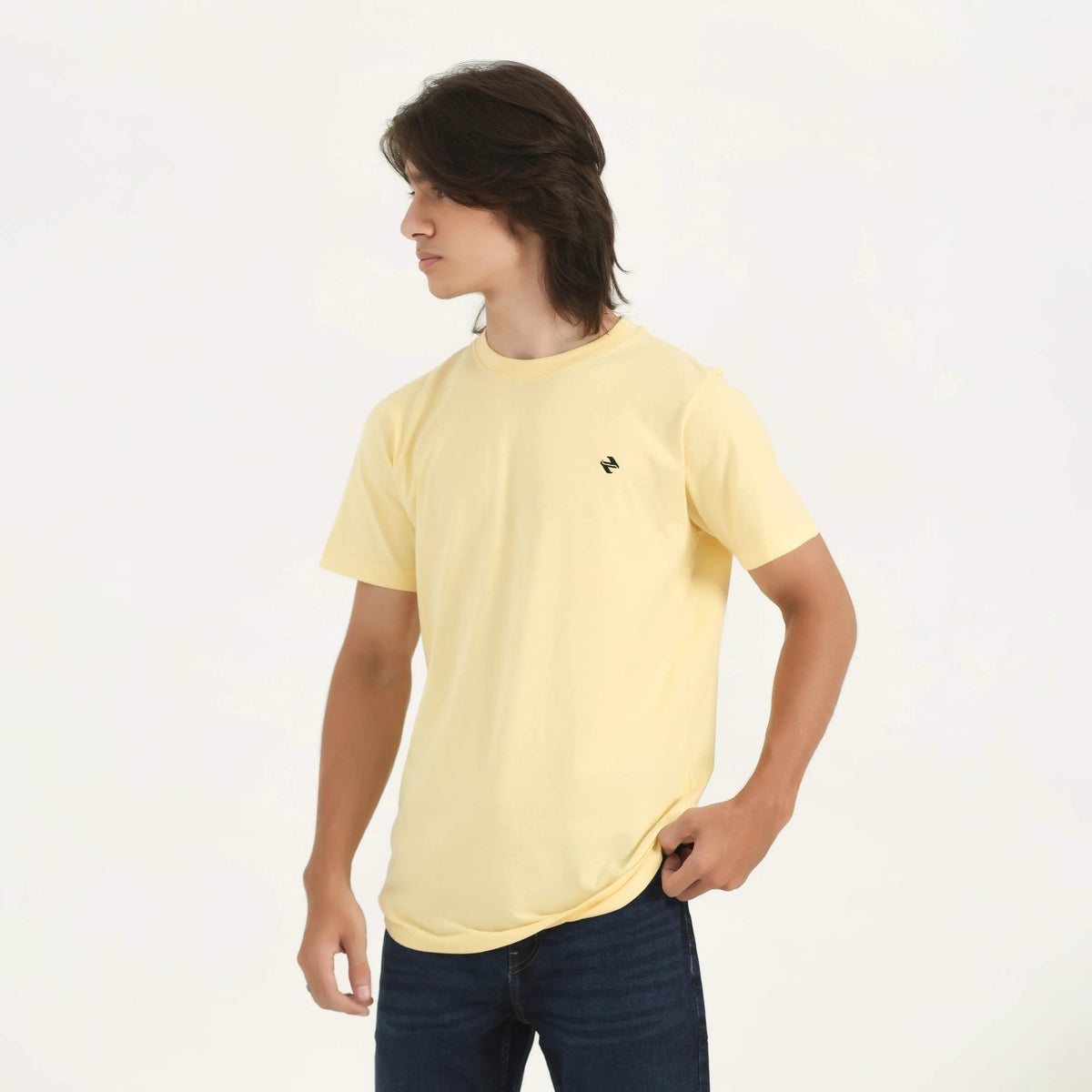 CL REGULAR FIT TEE YELLOW NAVZA
