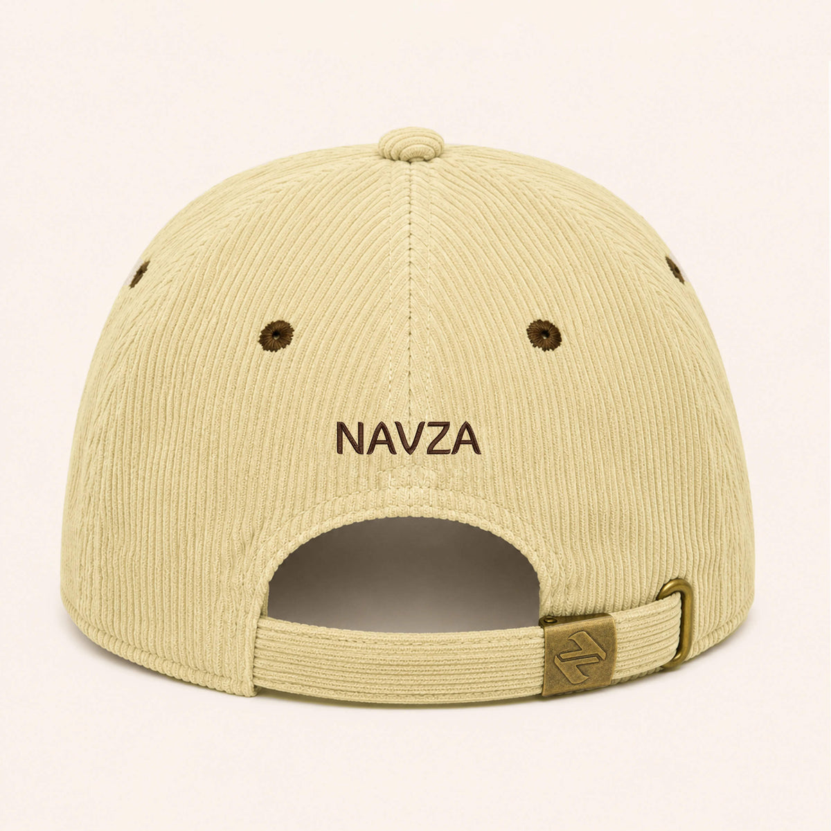 CORDUROY CAP LIGHT IVORY NAVZA