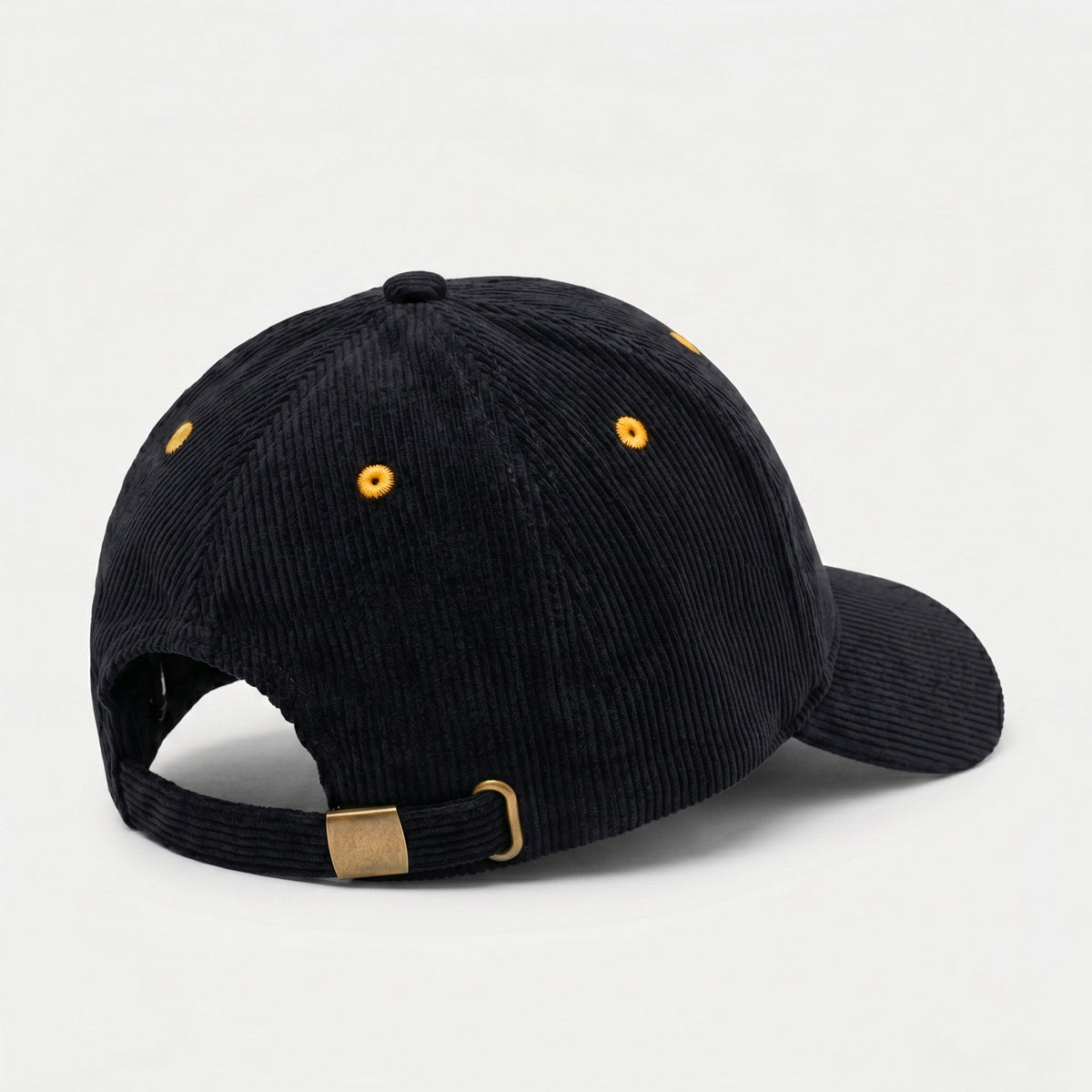 CORDUROY CAP BLACK NAVZA