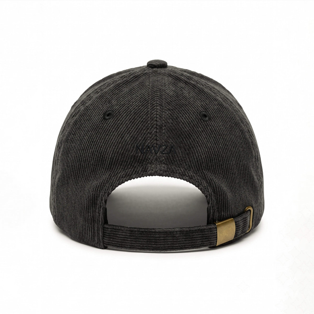 CORDUROY CAP CHARCOAL GREY NAVZA