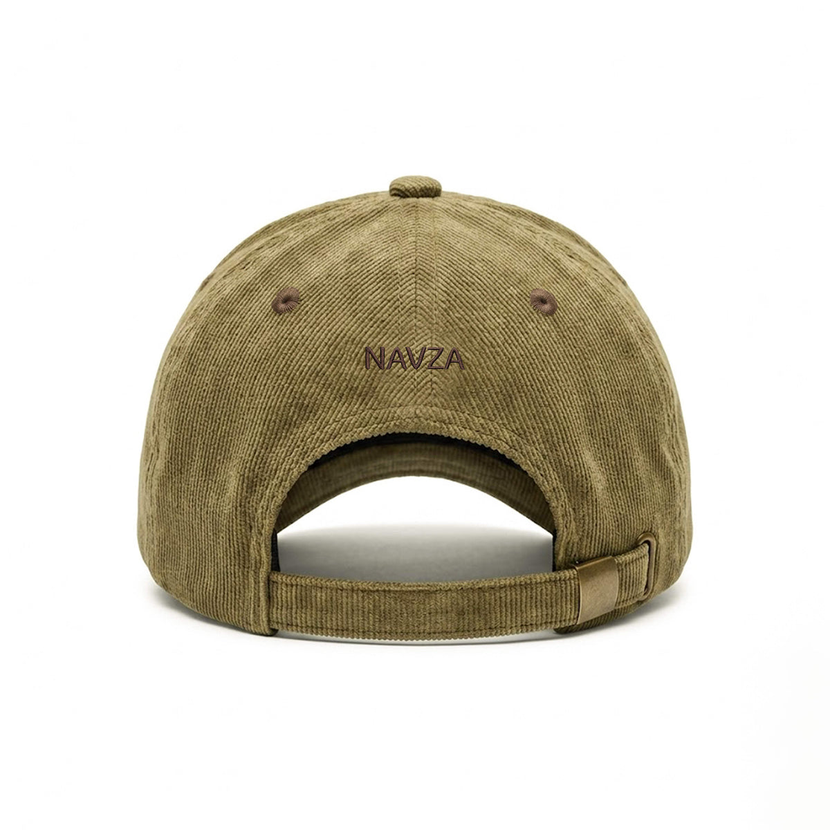 CORDUROY CAP DARK OLIVE BROWN NAVZA
