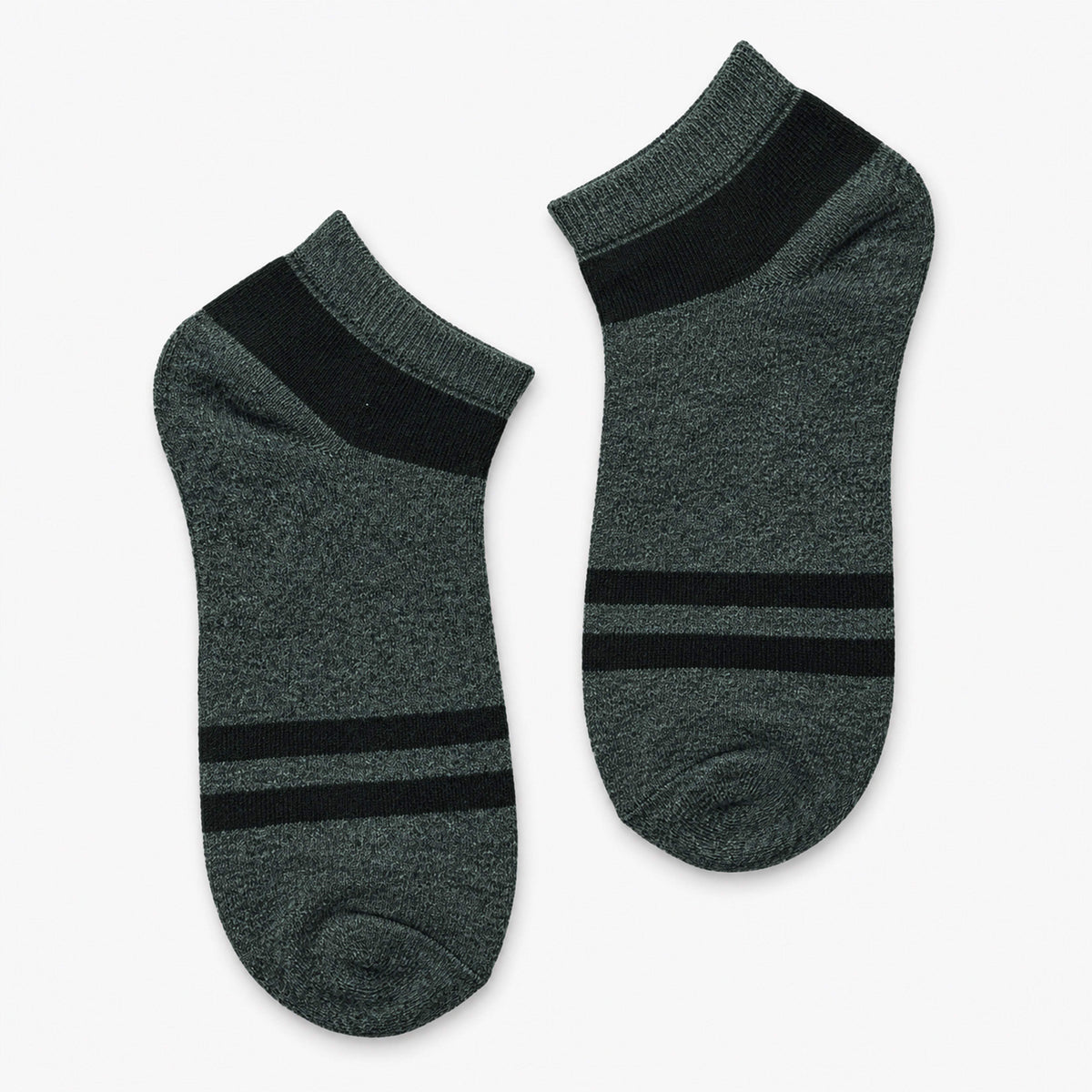 DUO STRIPES ANKLET SOCKS GREY