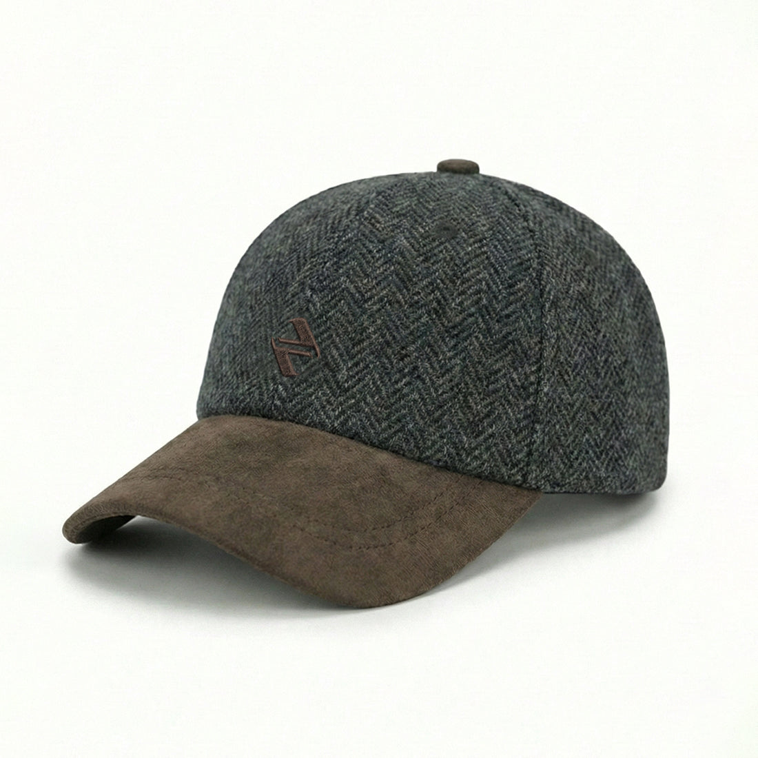 Herring bone cap charcoal | NAVZA