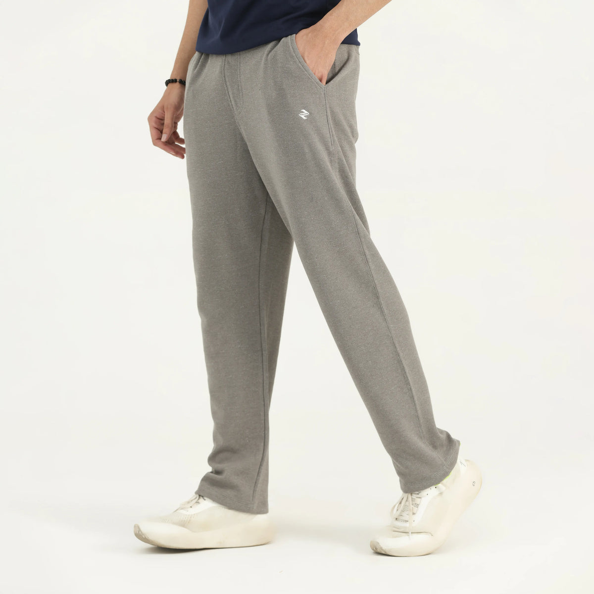 INTERLOCK COTTON TROUSERS - GREY