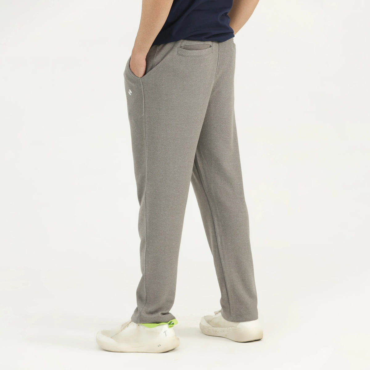 INTERLOCK COTTON TROUSERS - GREY