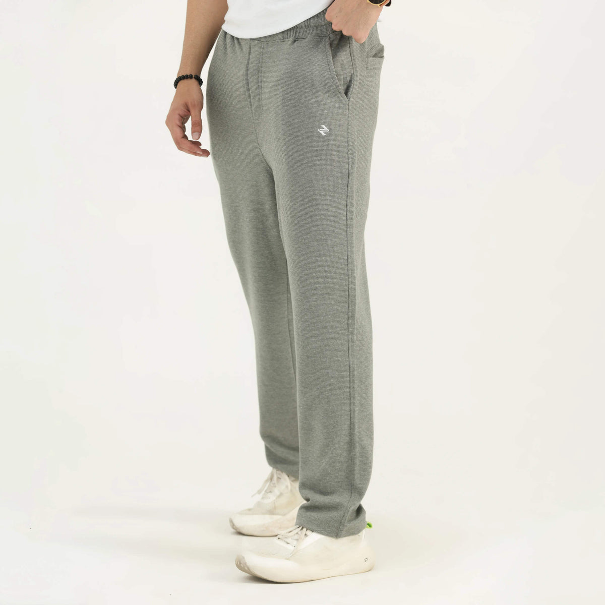 INTERLOCK COTTON TROUSER GREYISH TEAL NAVZA