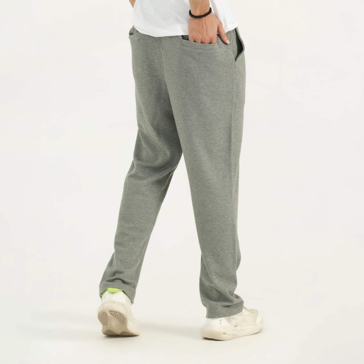 INTERLOCK COTTON TROUSER GREYISH TEAL NAVZA